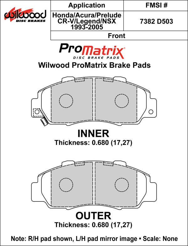 Pad Set, Promatrix, D503